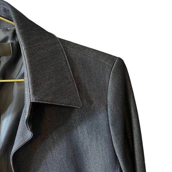 Kasper Denim Type Open Front Blazer Size 8 - Picture 2 of 10